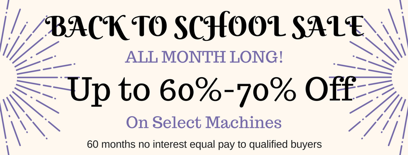 BACK TO SCHOOL sale on select babylock machines