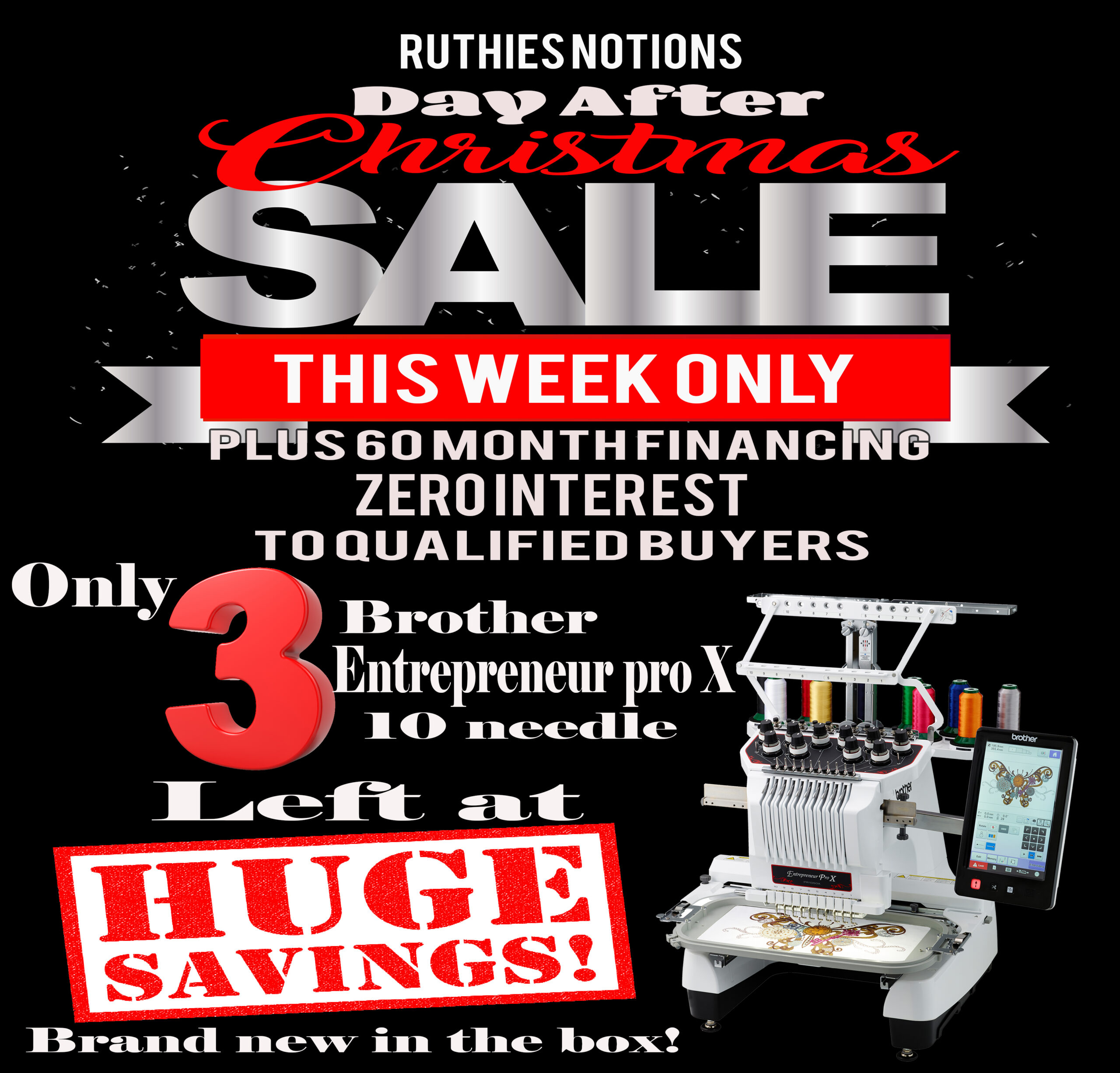 Ruthies Entrepreneur day after christmas sale ad