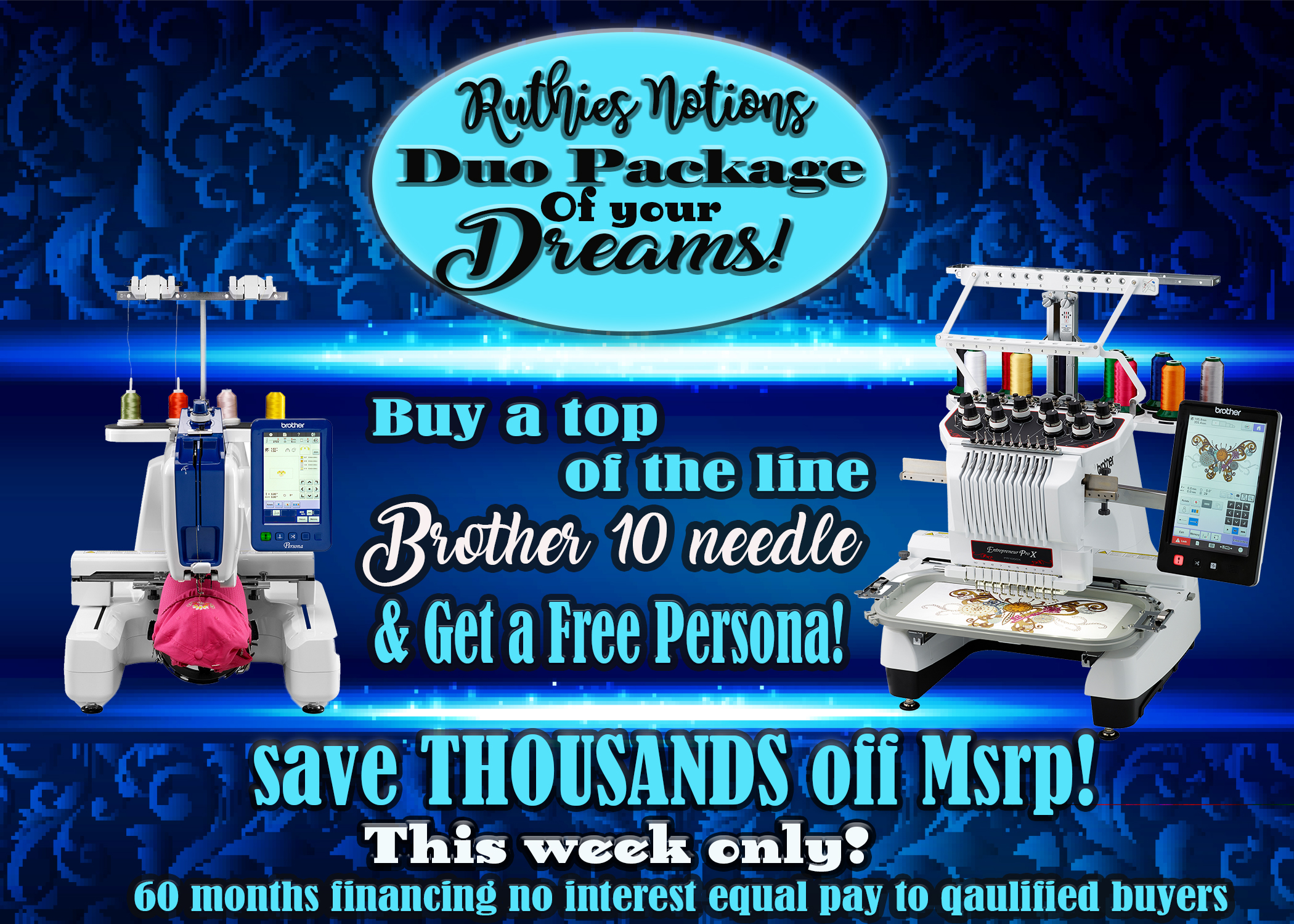 brother duo special 10 needle package