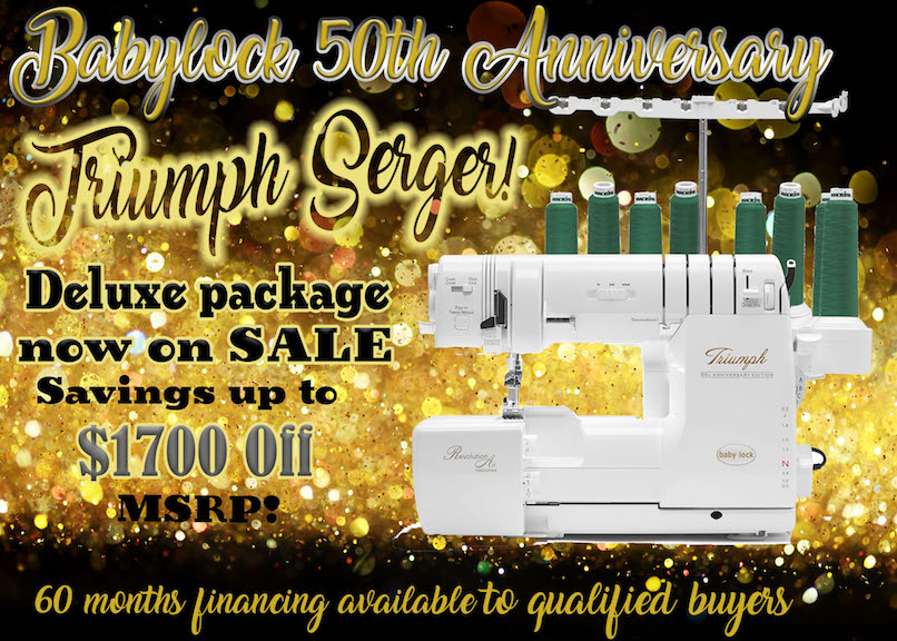 triumph serger 50th edition