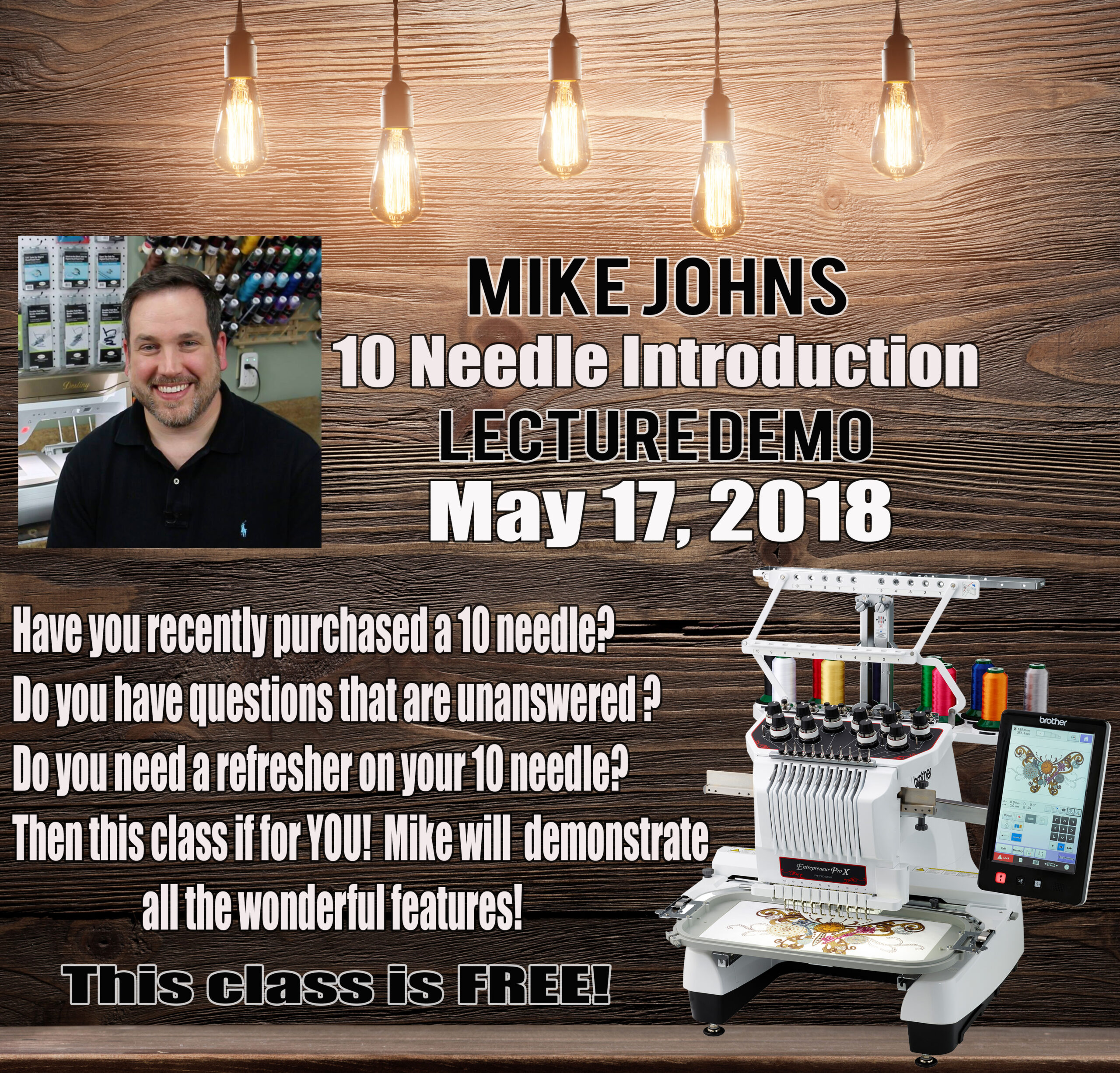 Mike Johns 10 Needle Class