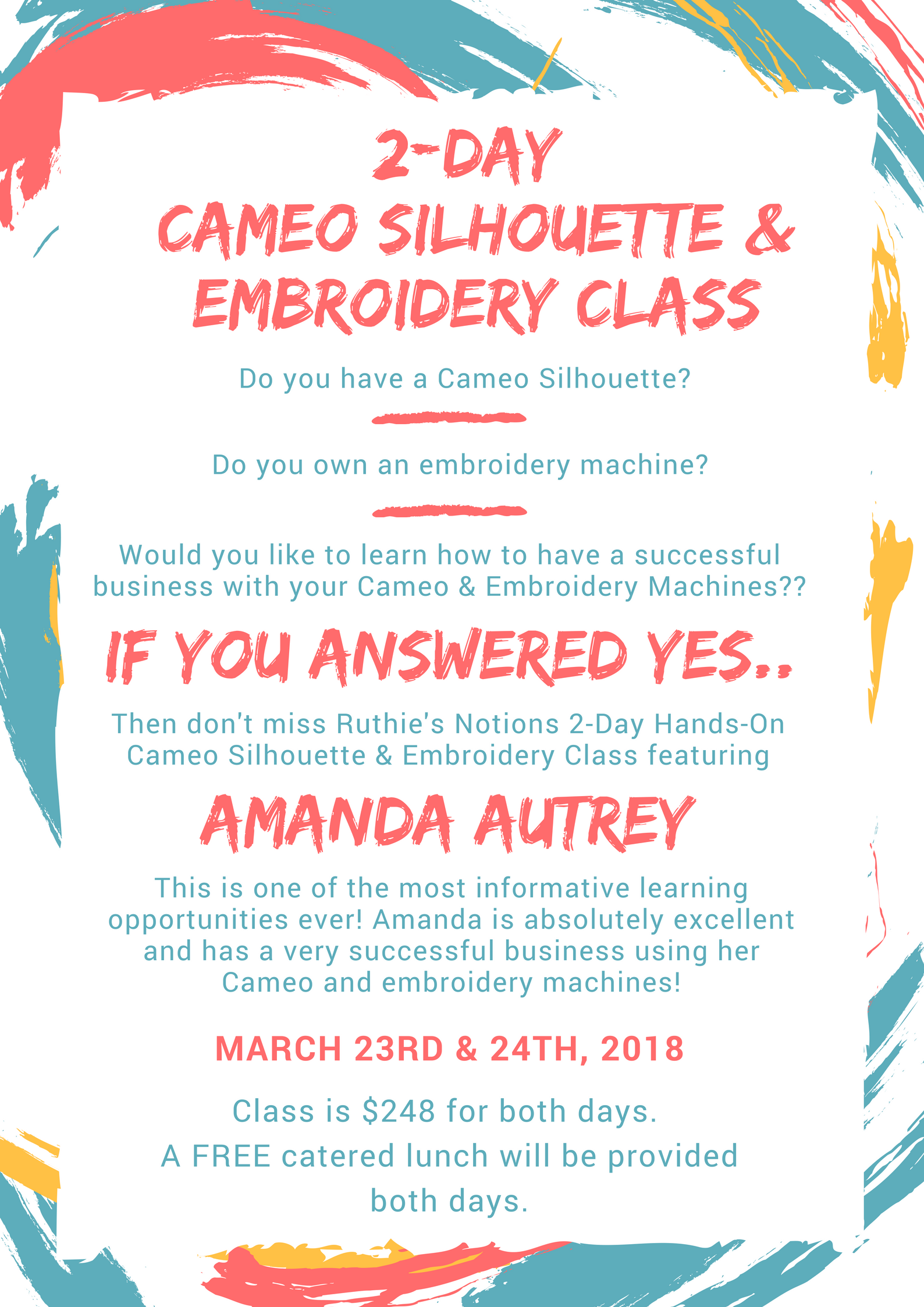 Amanda Autrey March 23rd & 24th