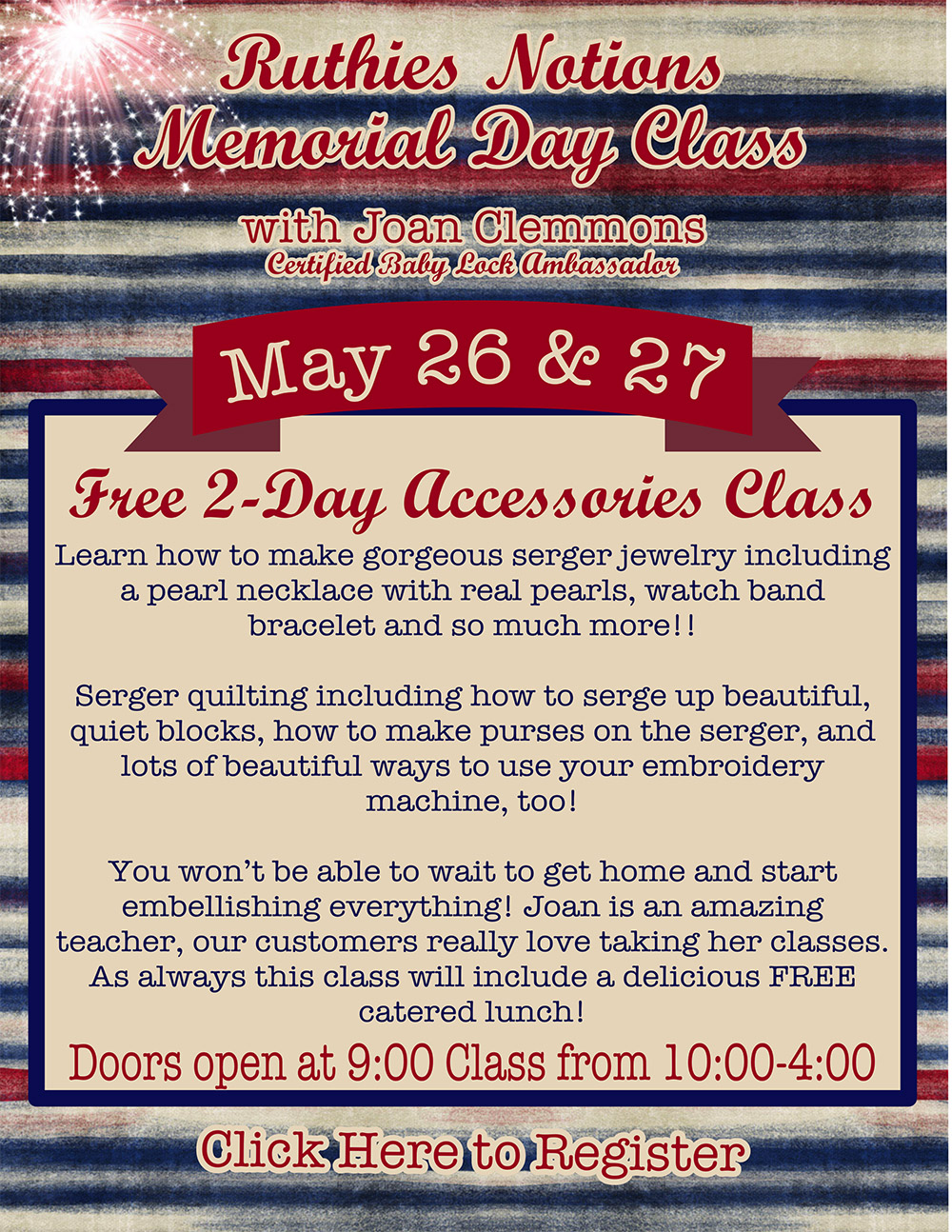 Joan Clemmons Serger Accessories