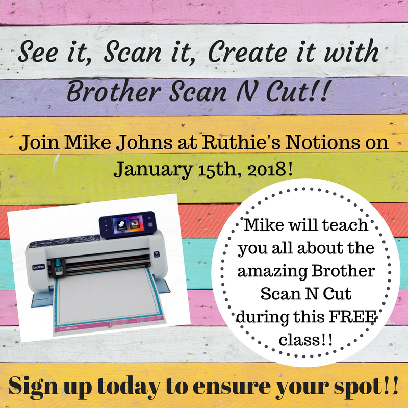 Scan-N-Cut Class with Mike Johns
