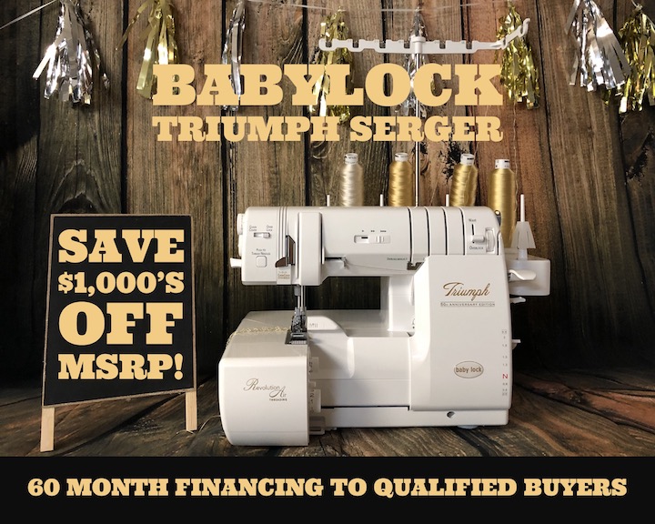 Baby Lock Triumph Serger Sale