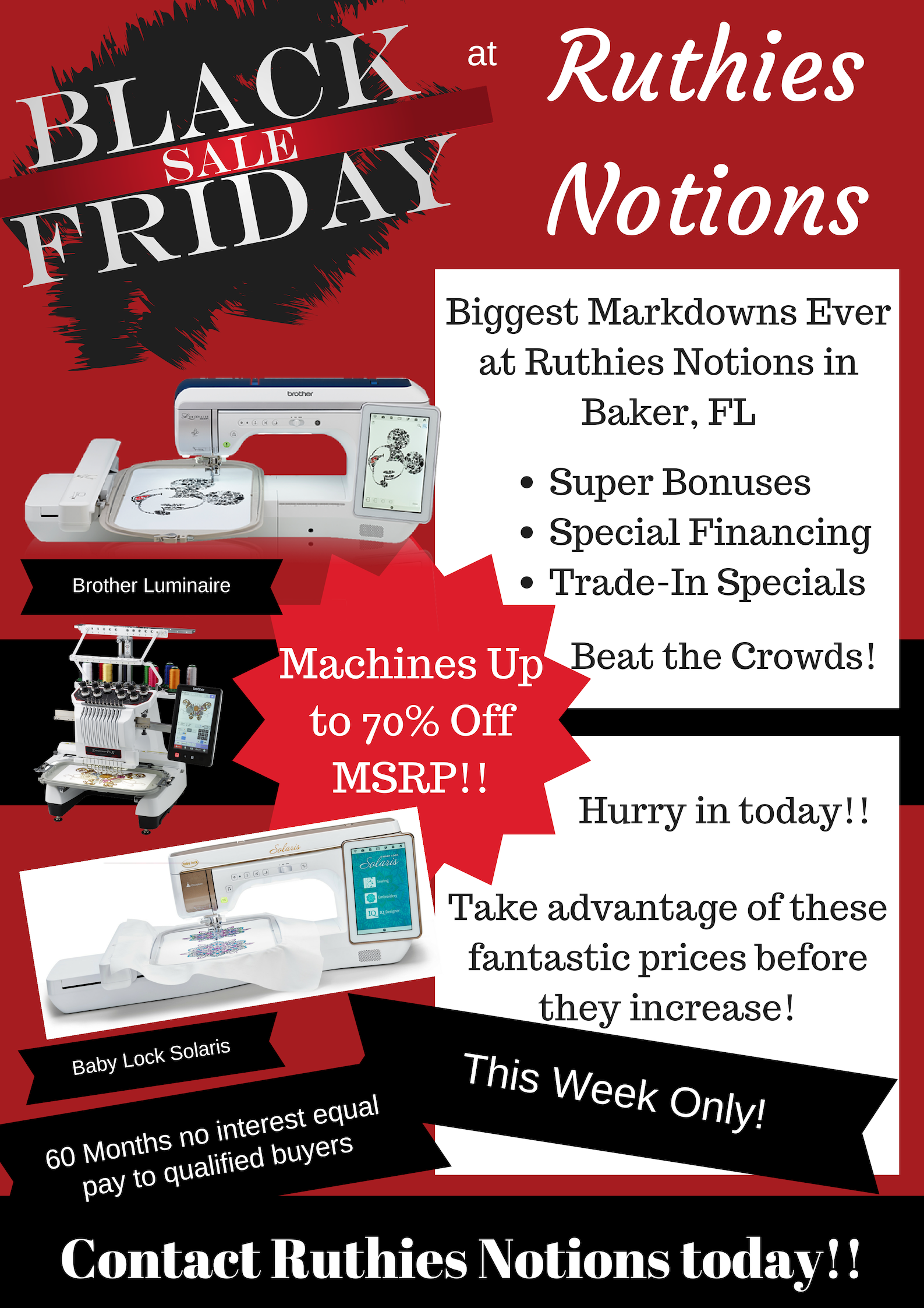 Ruthies Notions Black Friday Special