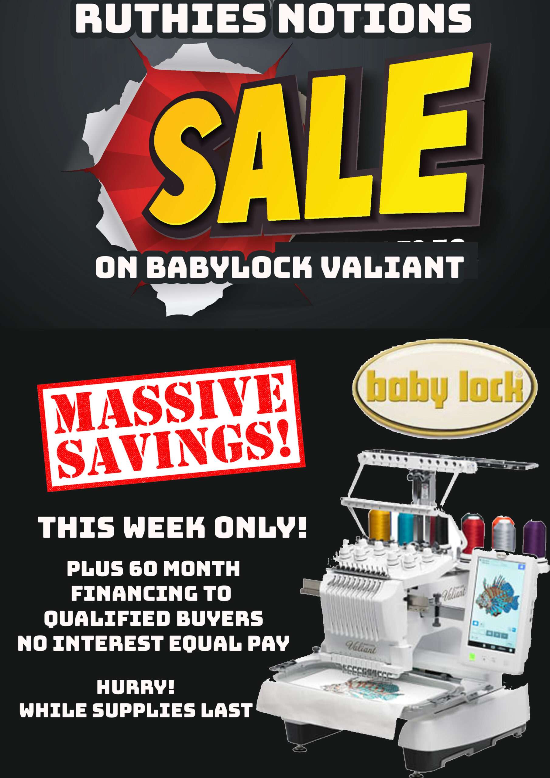 Babylock Valiant Sale
