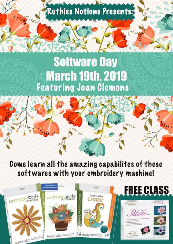 Software Day With Joan Clemons March 19th