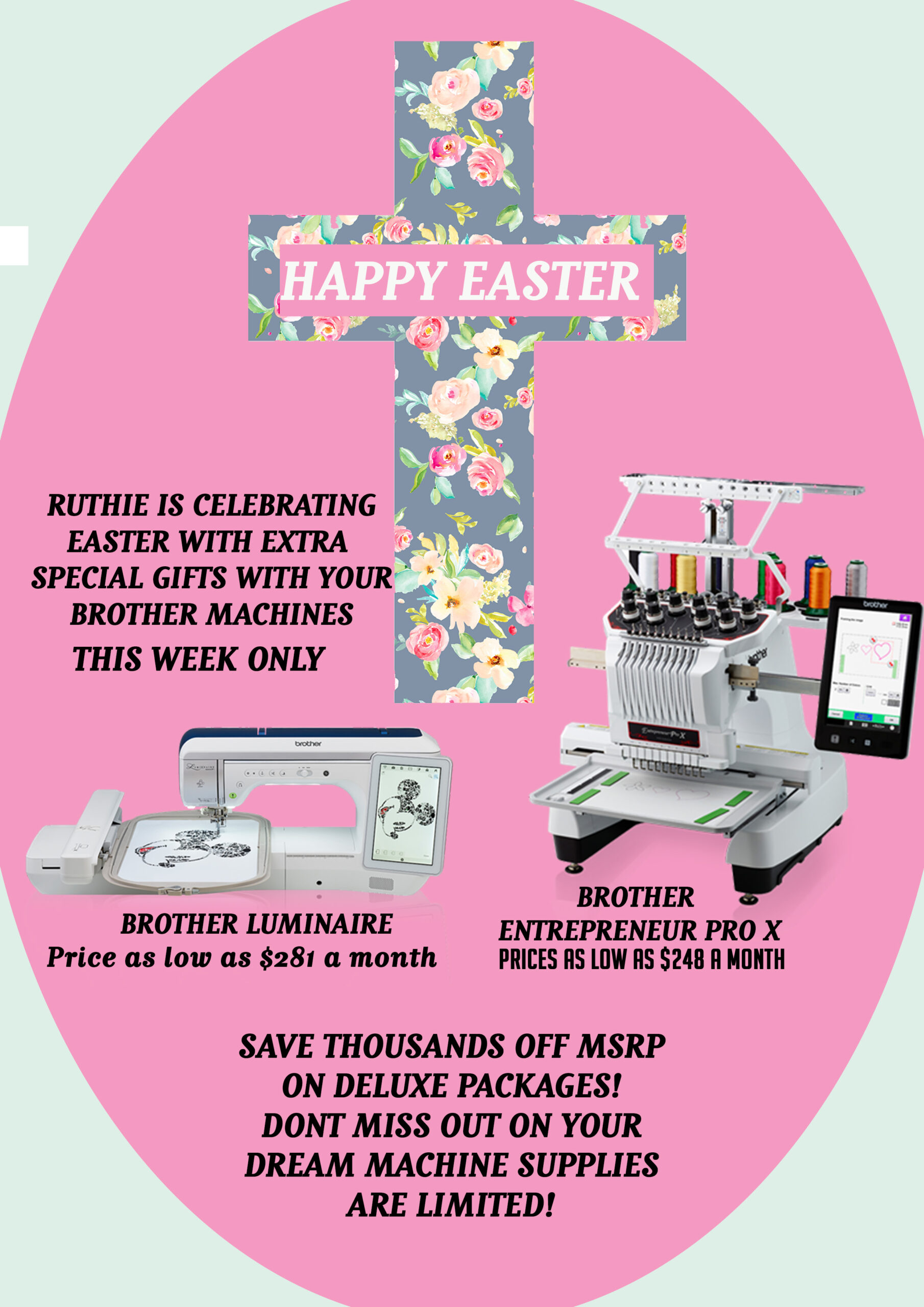 Brother Machine Easter Sale