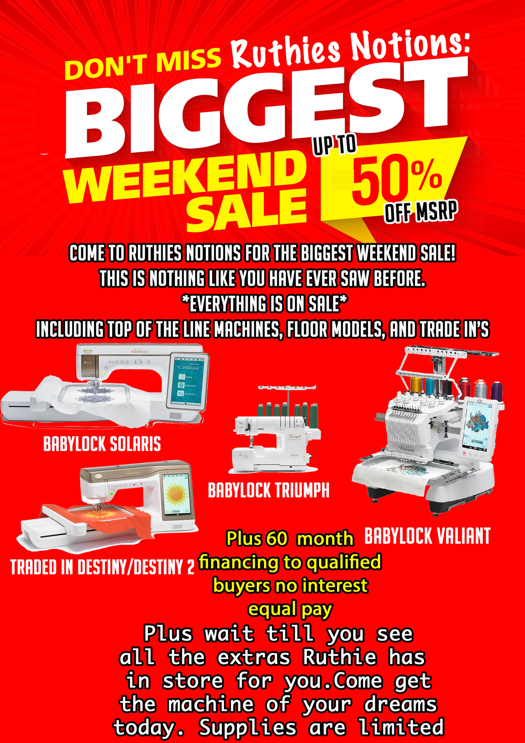 biggest weekend sale