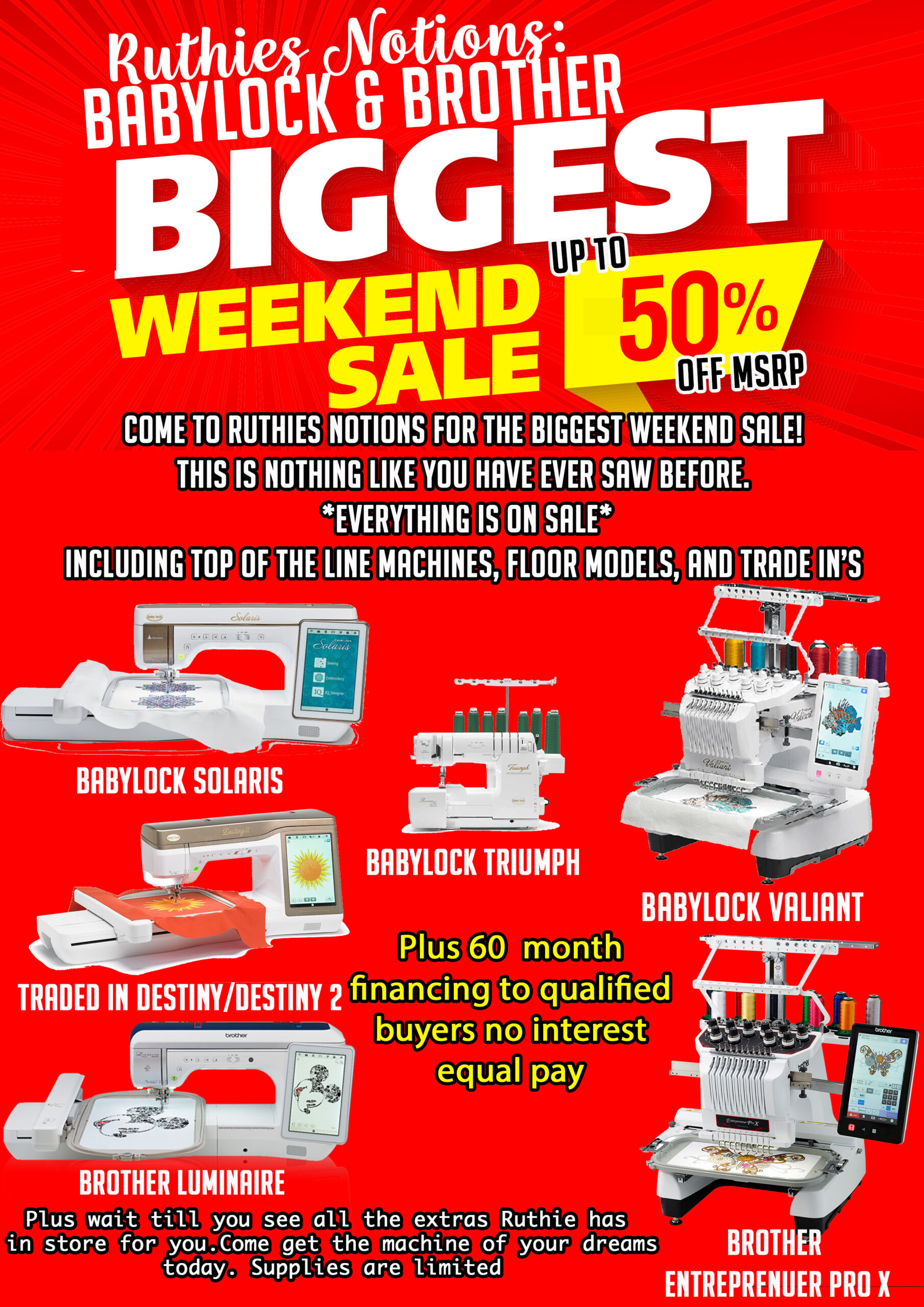 biggest weekend sale