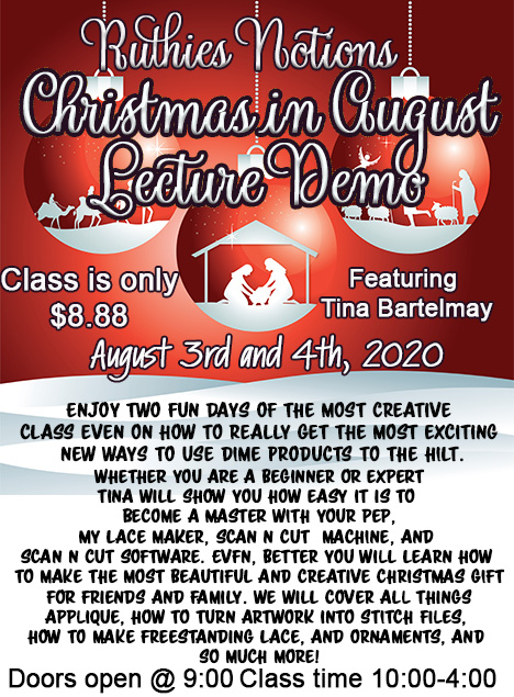 Christmas in august lecture demo