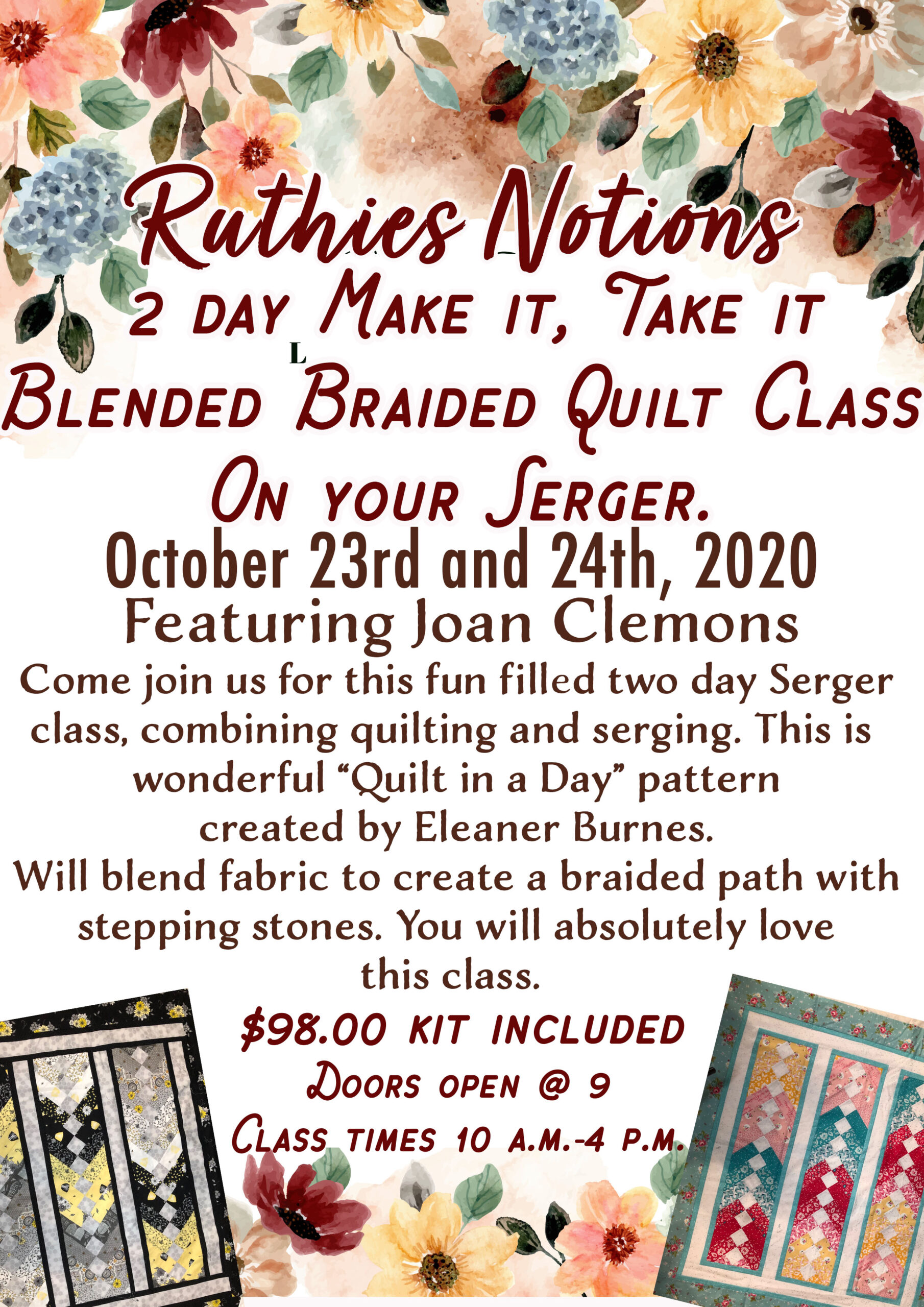 2 day blended quilt october 23 and 24 copy