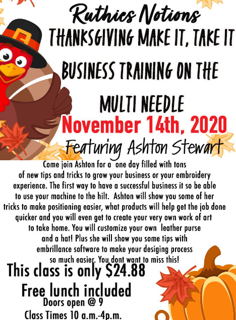 Thanksgiving make it take it business class november 14th, 2020