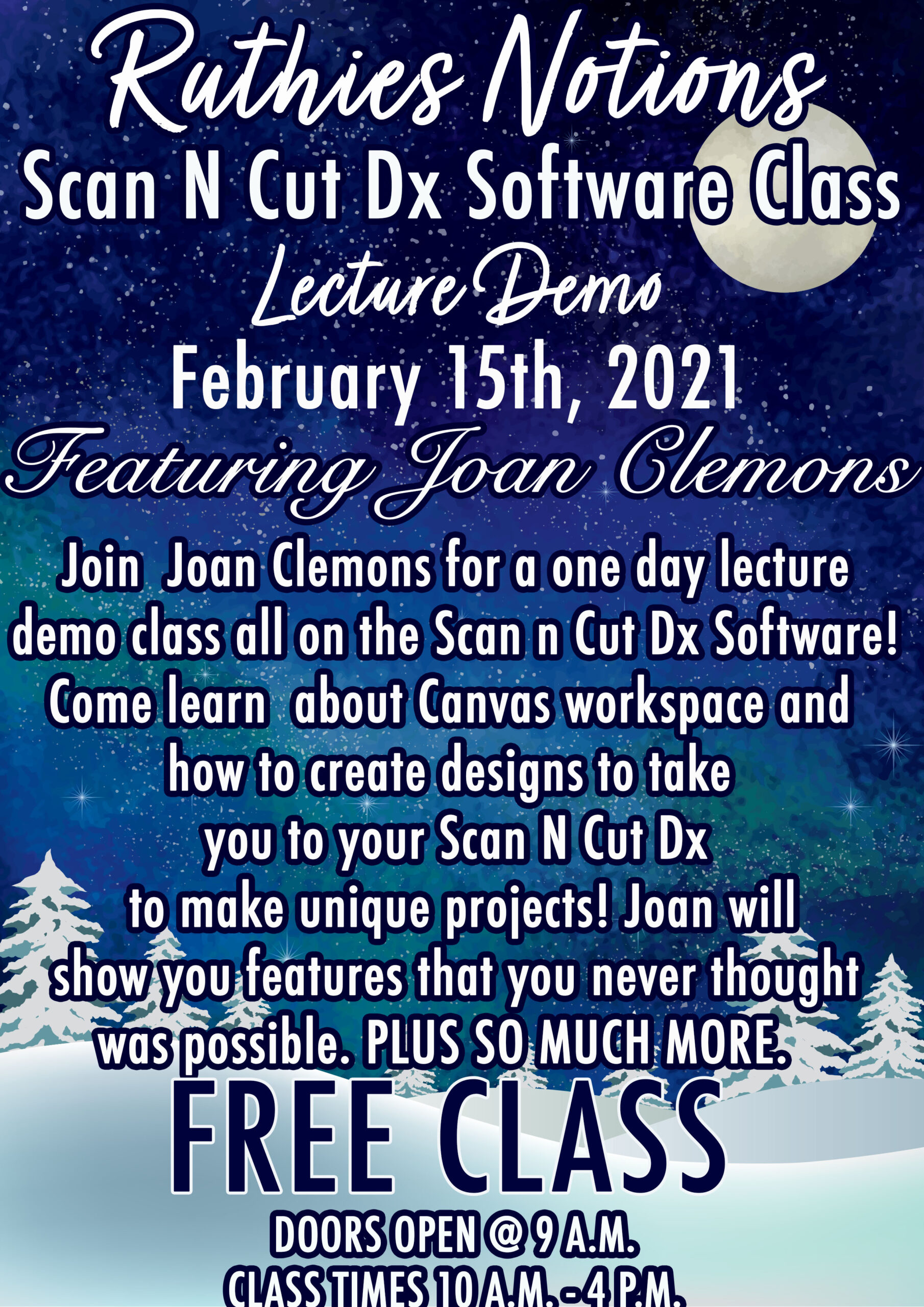2 Day Scan n Cut Dx Software Class 2021