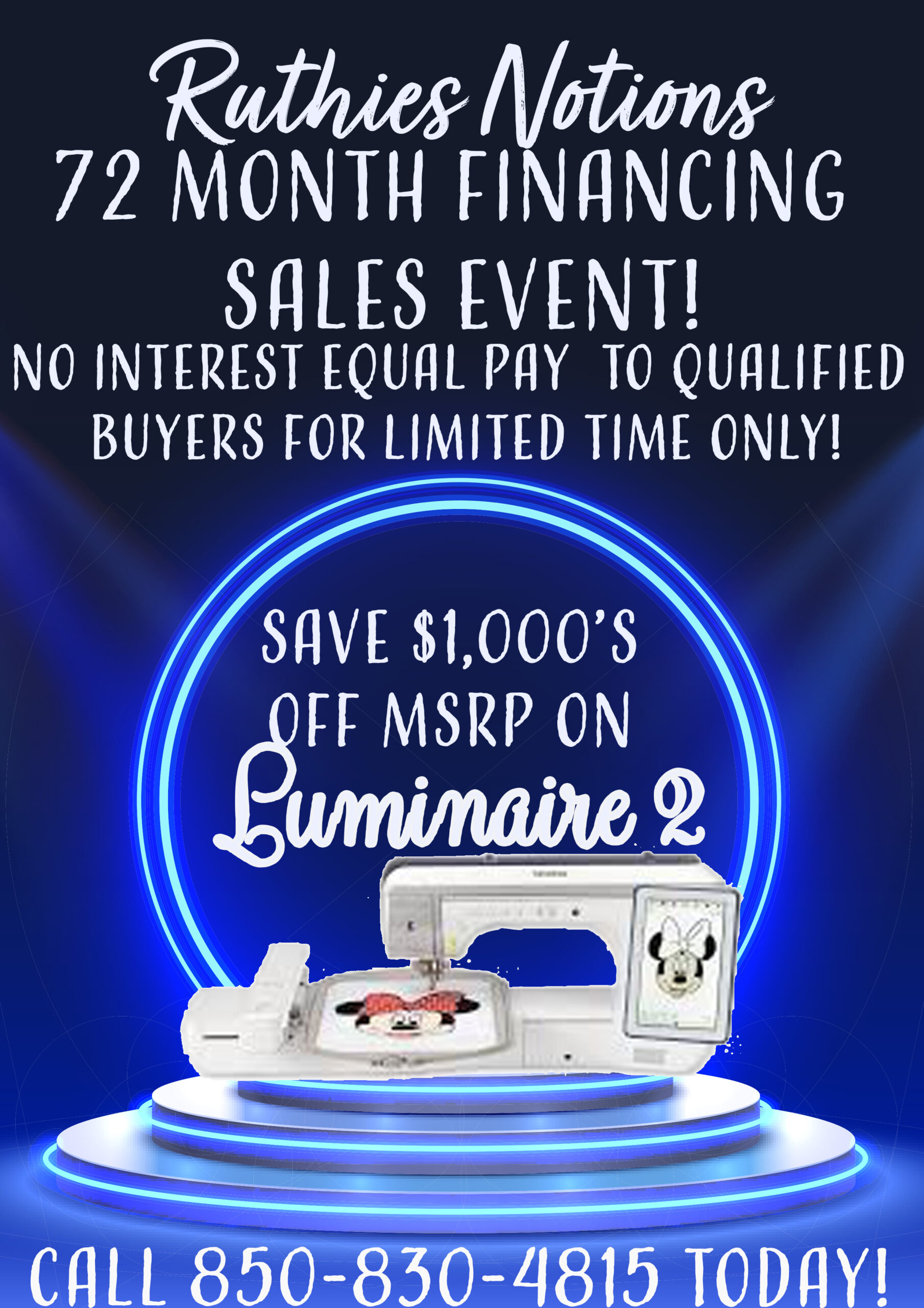 72 month financing event luminaire 2