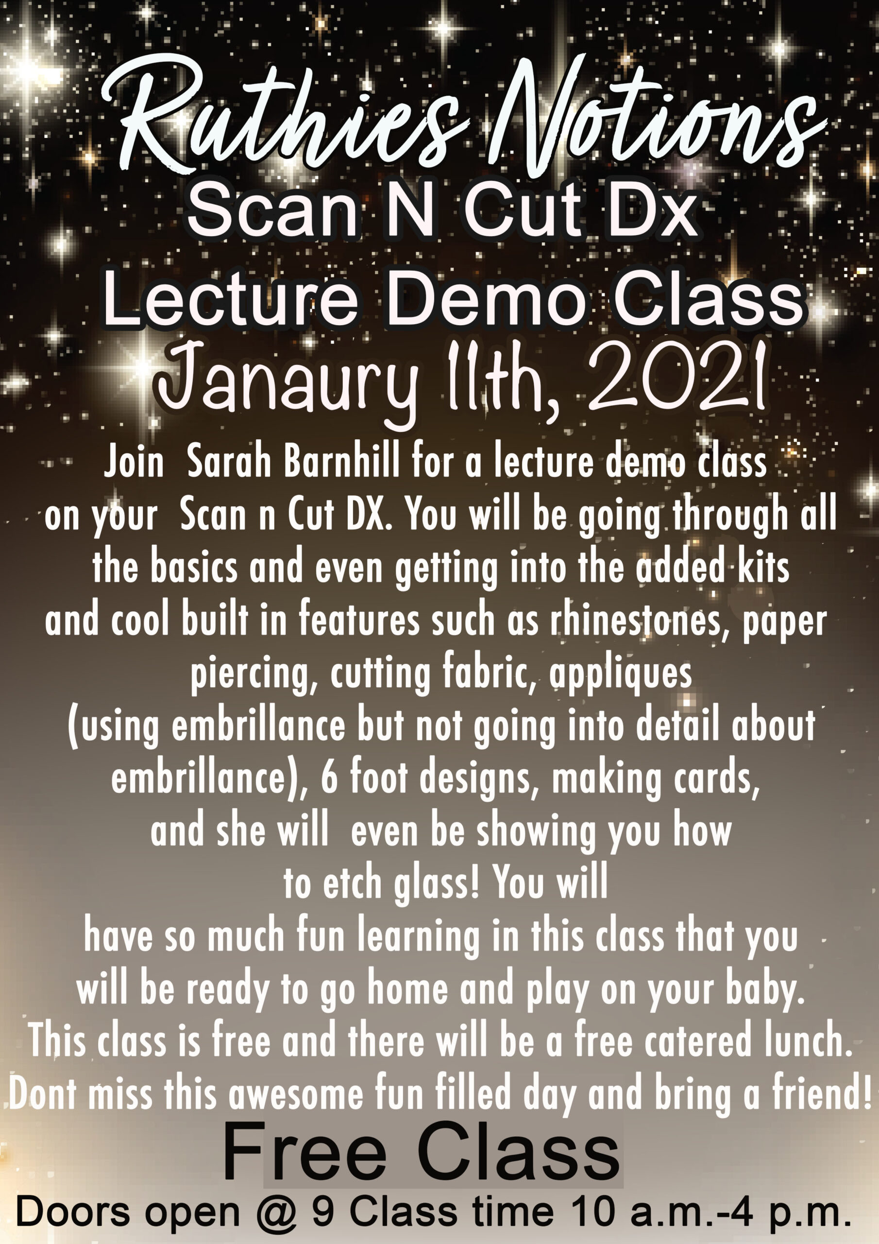 january 11th scan n cut lecture demo