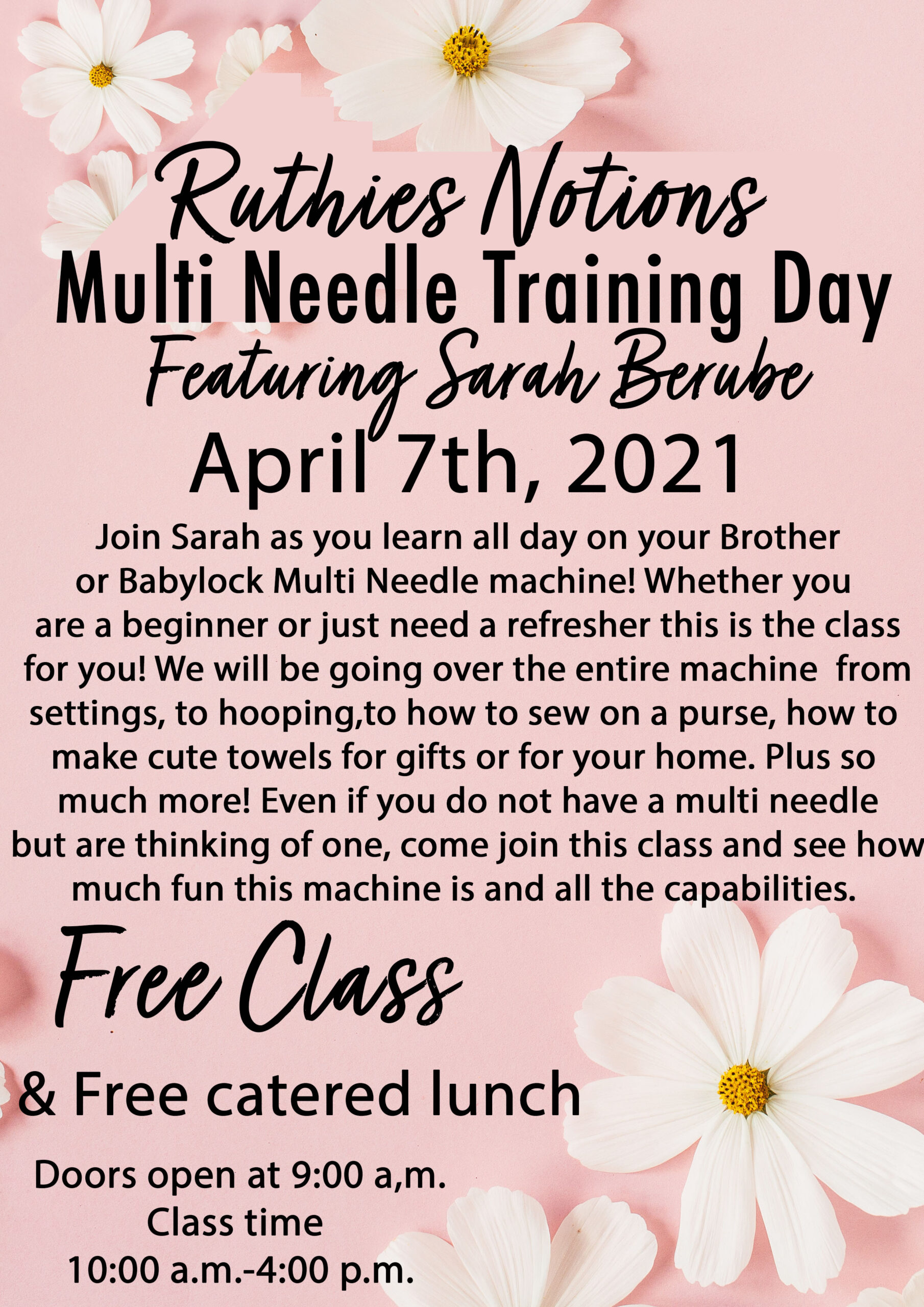 Multi Needle training day april