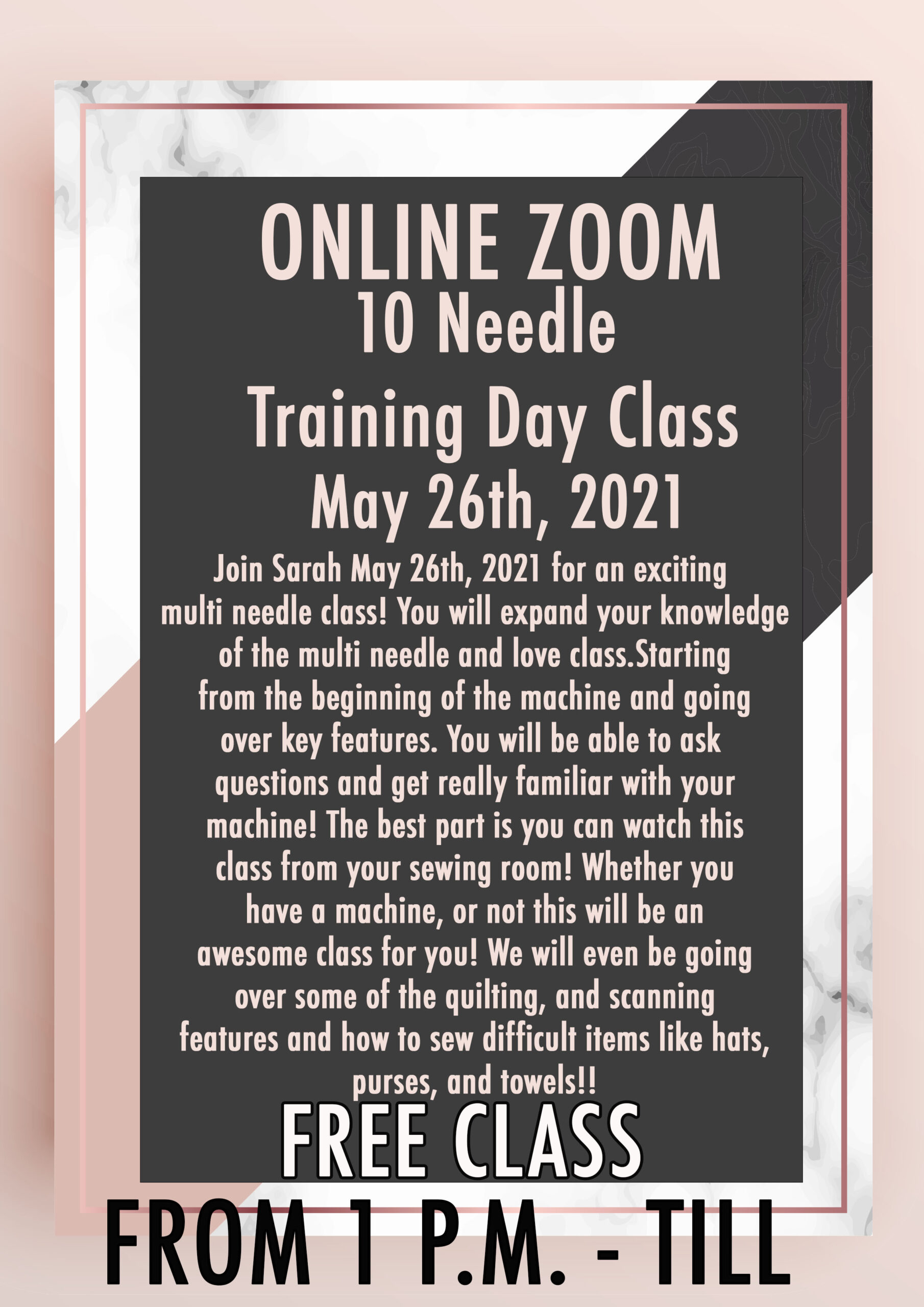 online zoom 10 needle training class copy