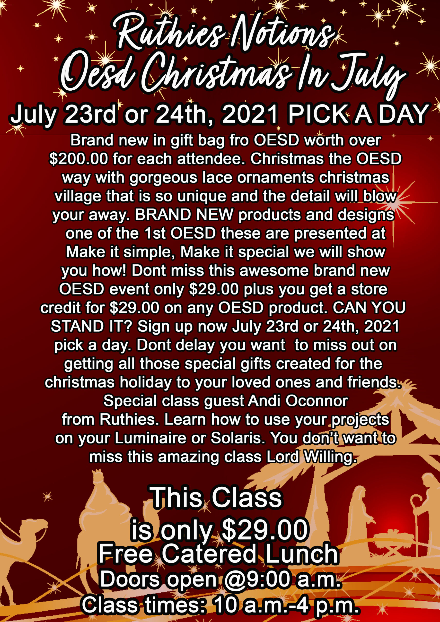 oesd july 23rd pick a day