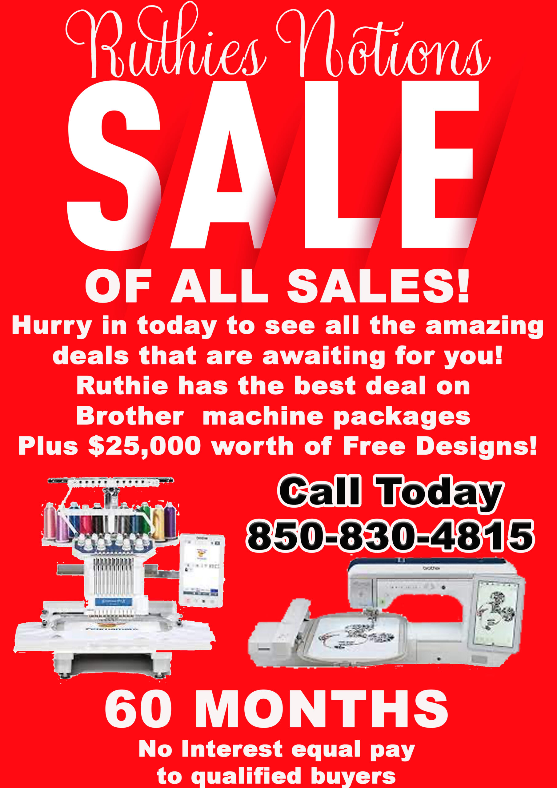 sale of sale red ad