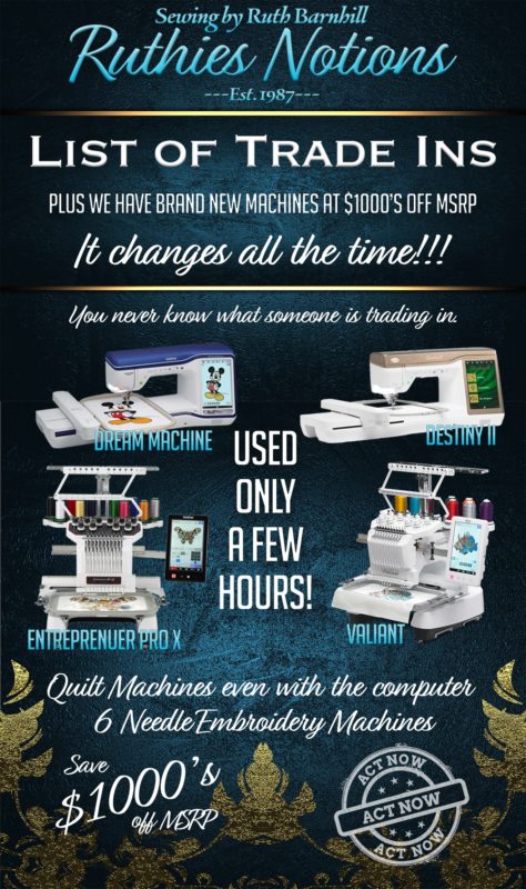 Baby Lock and Brother Machine Sales