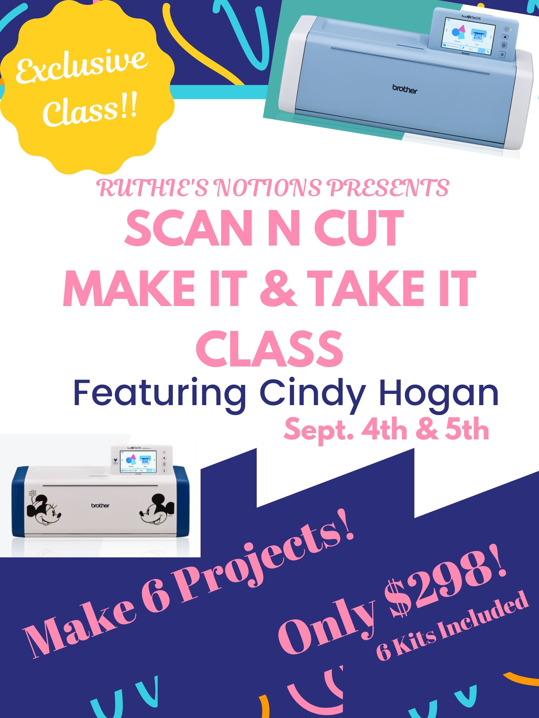 Scan N Cut Make It & Take It Class