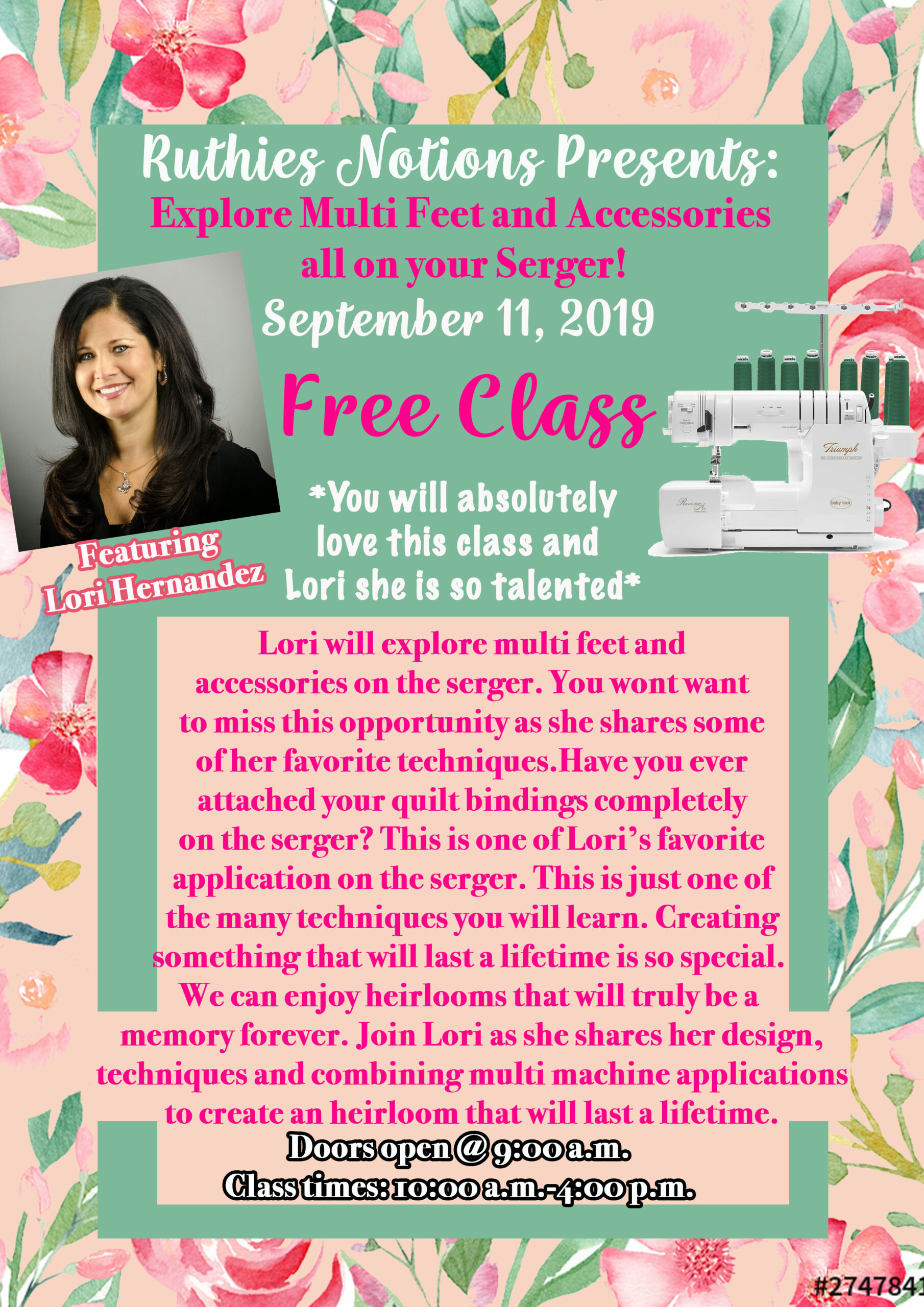lori hernandez explore serger