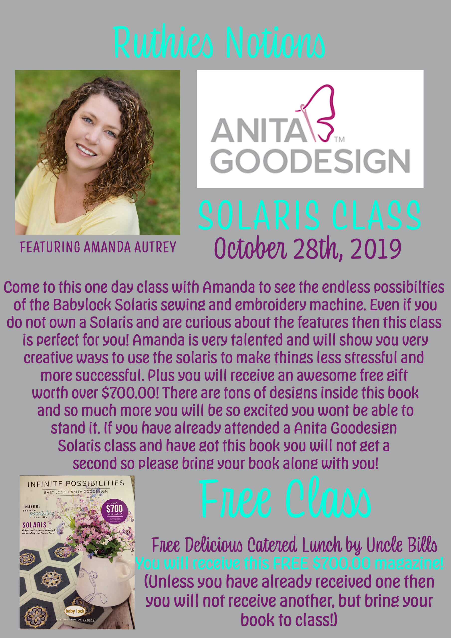 anita goodesign solaris class Oct 28th