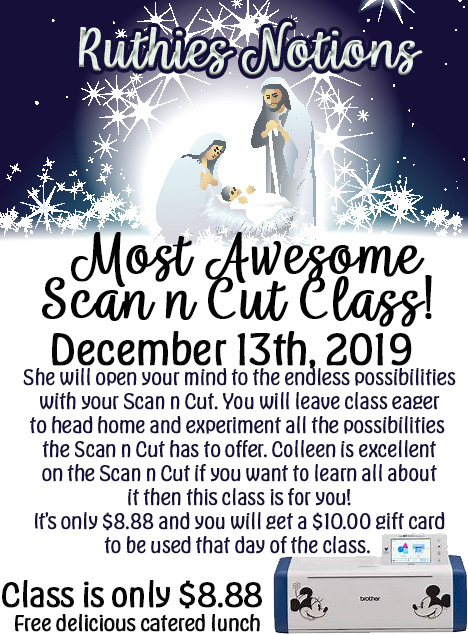 Scan n cut Class Colleen Sweetman