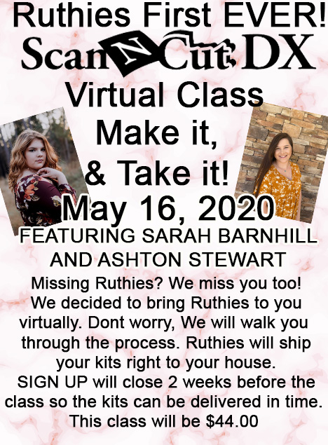 Virtual Online Scan n Cut Class Virtual Online Scan n Cut Class