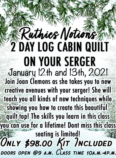 2 day log cabin quilt jan 2021