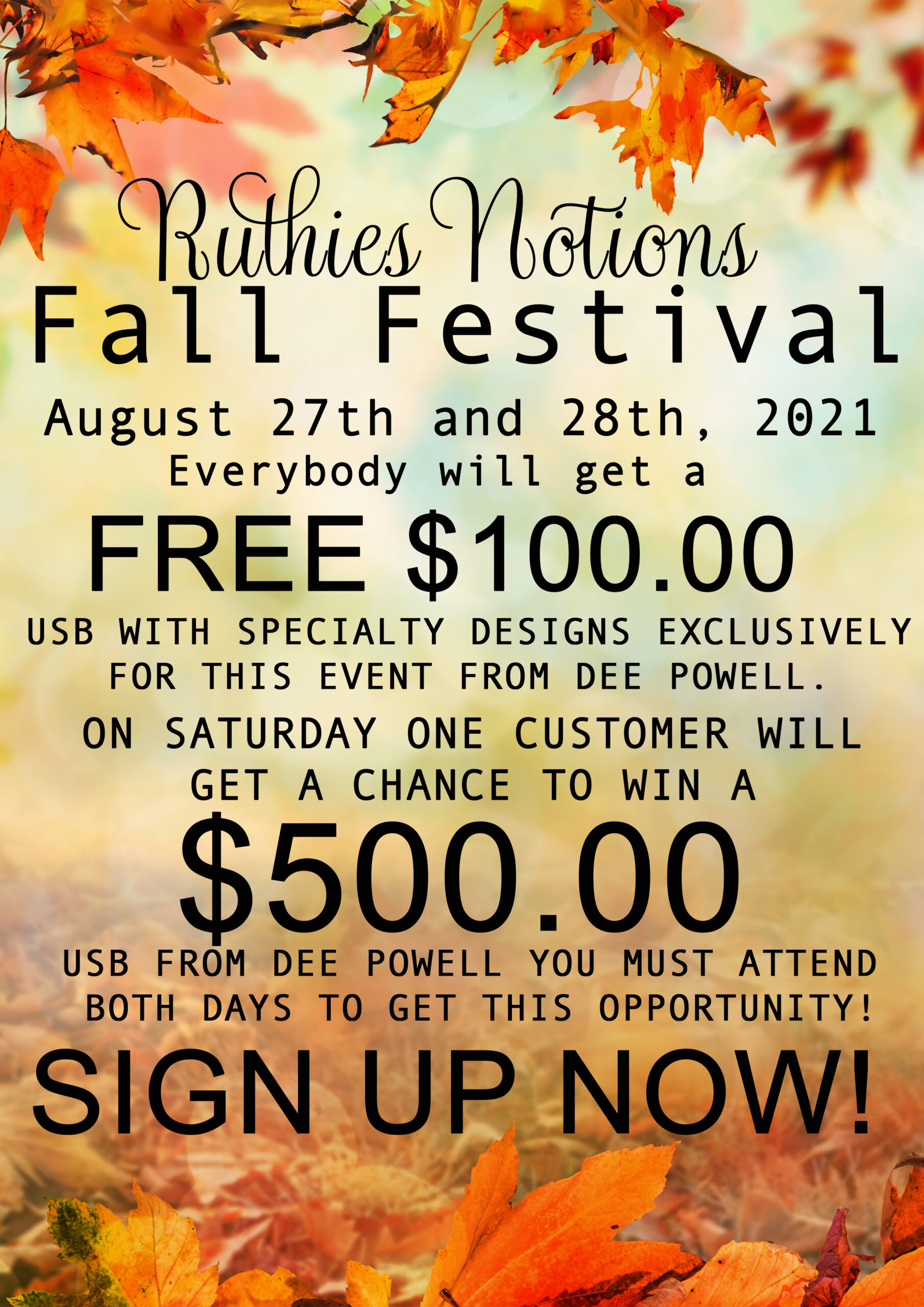 FALL FESTIVAL OTHER SALE