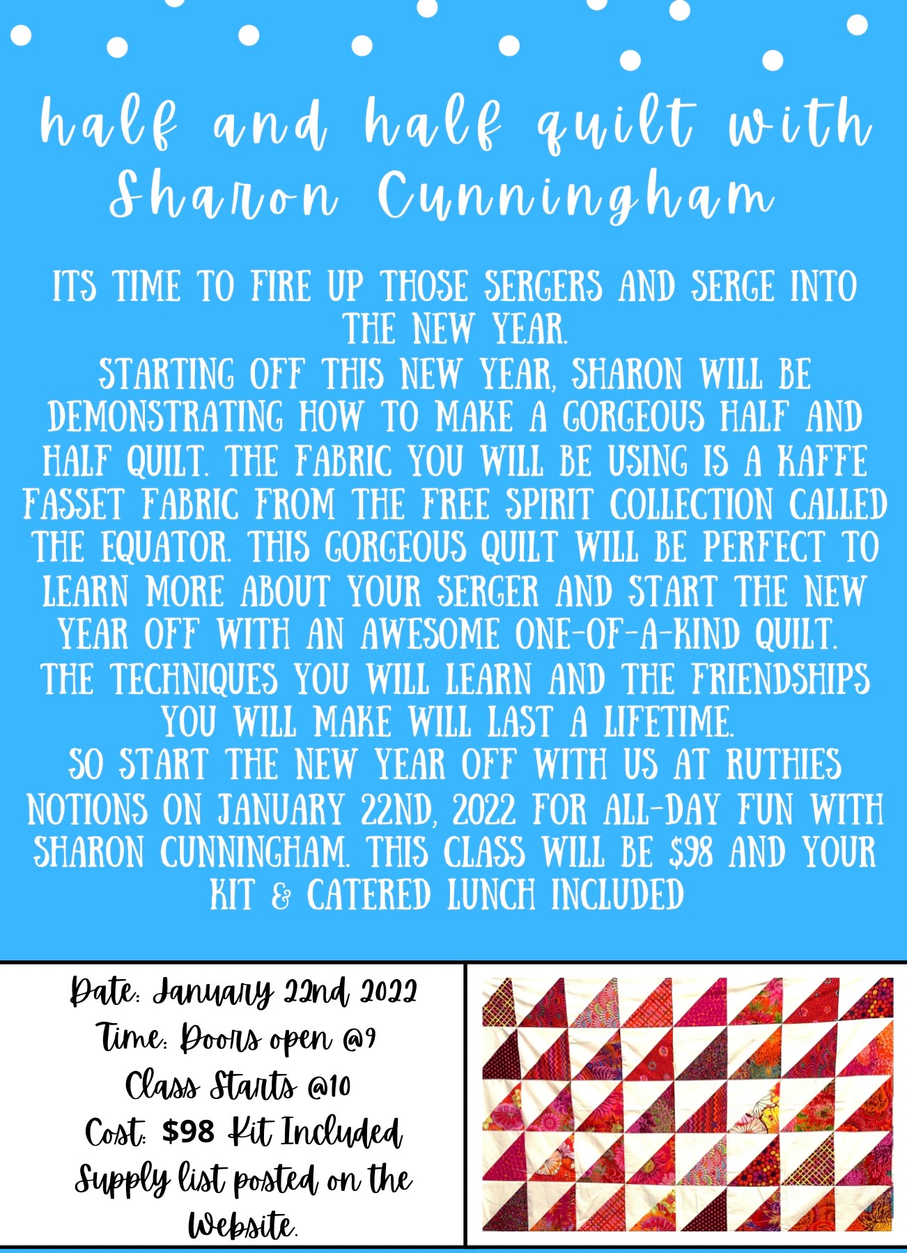Serger Quilting Class
