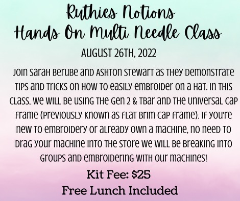 Hands On Multi Needle Class