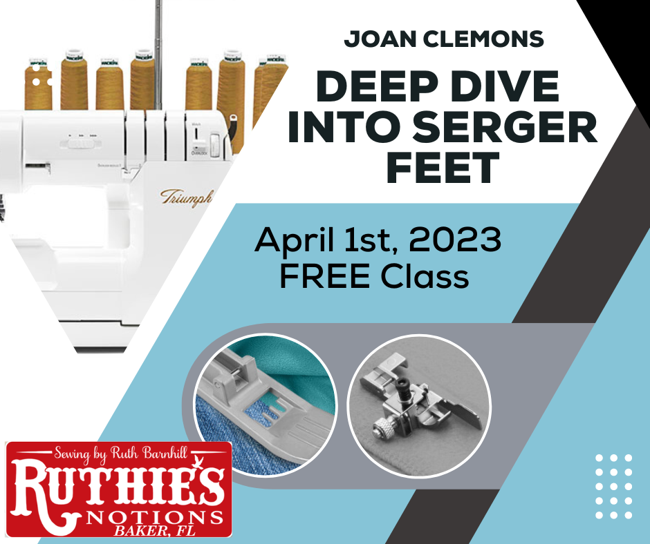 Joan Clemons – Serger Feet Class